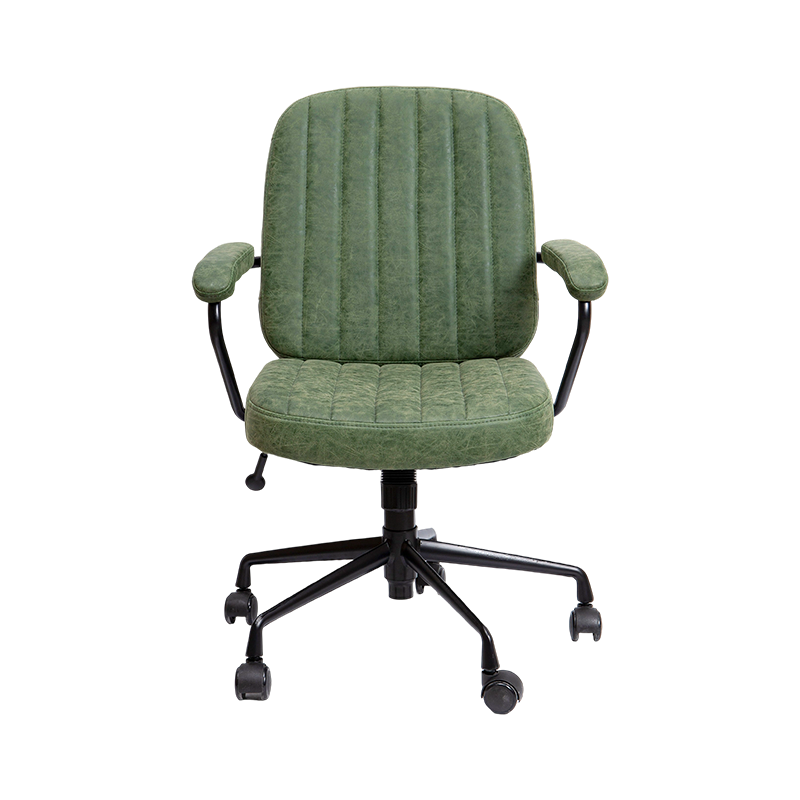 Sedia da ufficio in pelle PU con funzione regolabile semplice verde